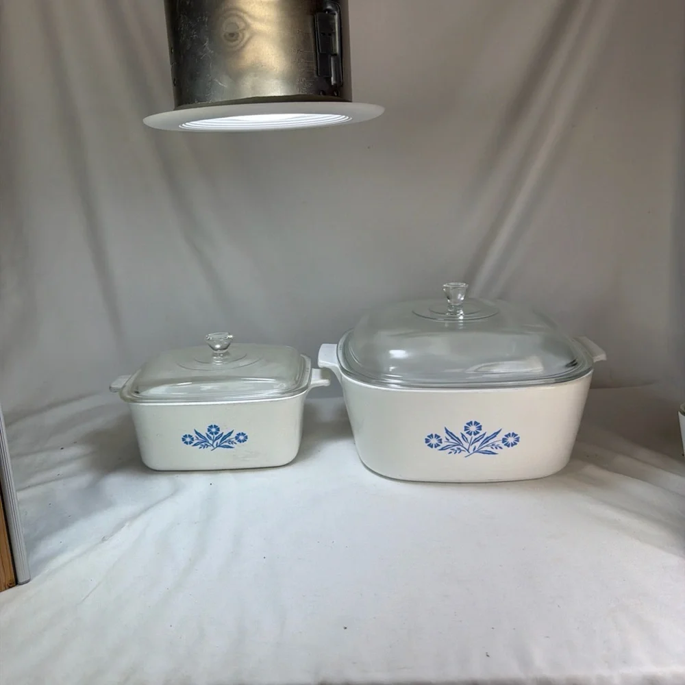 Corningware White and Blue Floral Dish Set - Picture 3 of 10